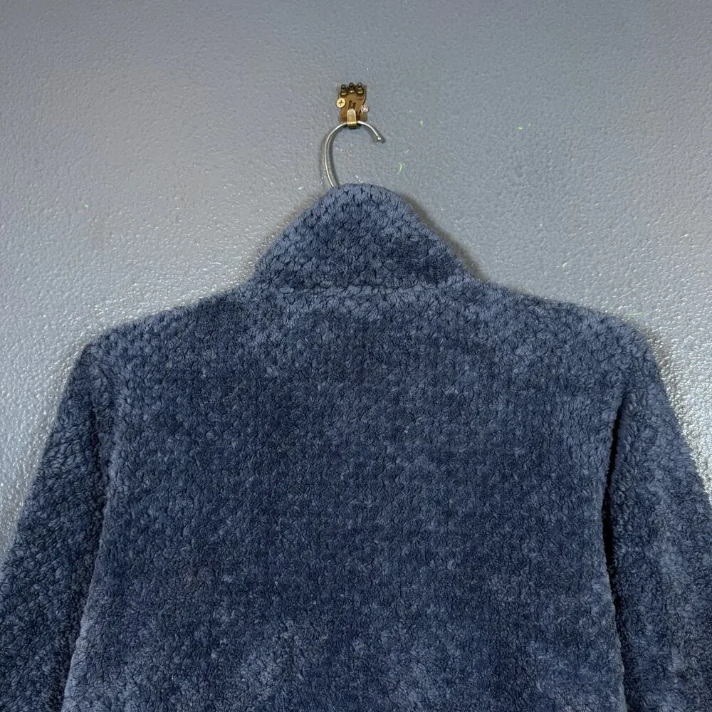 Columbia M women’s blue fleece full zip sweatshirt outdoor hiking